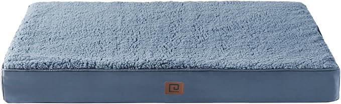 EHEYCIGA Orthopedic Medium Dog Beds for Small Dogs with Removable Washable Cover for Crate, Spa Blue, 30x20