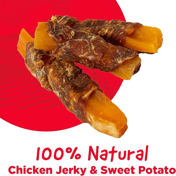 Chicken & Sweet Potato Jerky Tender Dog Treats, Made with Real Chicken, High Protein, Low Fat, No Artificial Colors, 16 oz