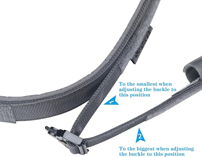 EXCELLENT ELITE SPANKER Tactical Dog Collar Nylon Adjustable Training Collar Military Dog Collar Heavy Duty Metal Buckle with Control Handle for Medium and Large Dogs with Patches(Grey-M)