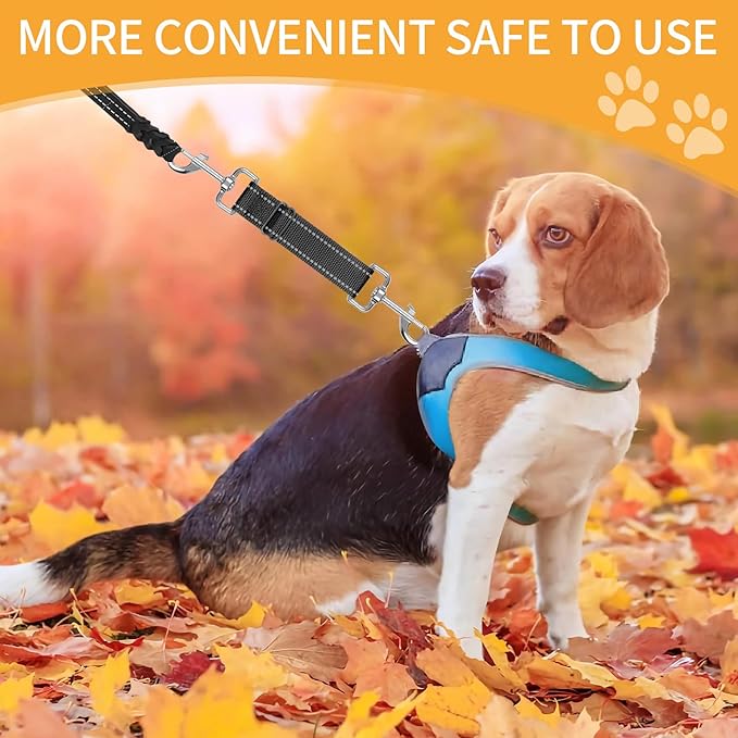 4 Pack Prong Collar Safety Clips, Nylon Colorful Dog Safety Clip for Prong Collar, Adjustable Leash Connector, Double Ended Backup Clasp for Dog Harness