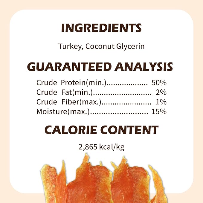 Afreschi Turkey Jerky Dog Treats –12 oz, USA-Sourced, All-Natural, Hypoallergenic, High-Protein, Low-Fat, Healthy & Easily Digestible, Puppy & Training Snack