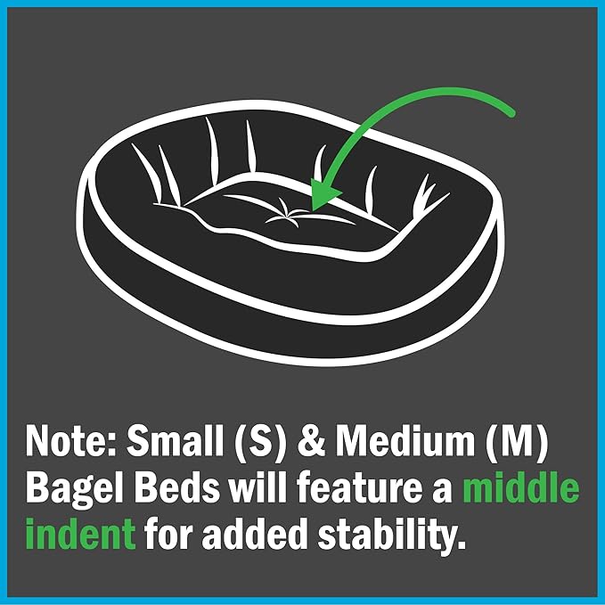 Majestic Pet 32 Inch Micro Velvet Calming Dog Bed Washable 32x23x7 (inch) – Cozy Soft Round Donut Dog Bed with Spine for Head Support - Pet Bed Medium – Marine (2025)