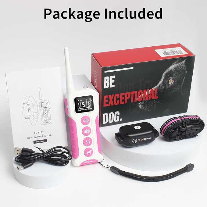 No Shock Dog Training Collar with Remote 3300ft Range, Vibrating Dog Collar, Vibration Collar for Small Medium Large Dogs, 9 Style Tones and Vibration Collar