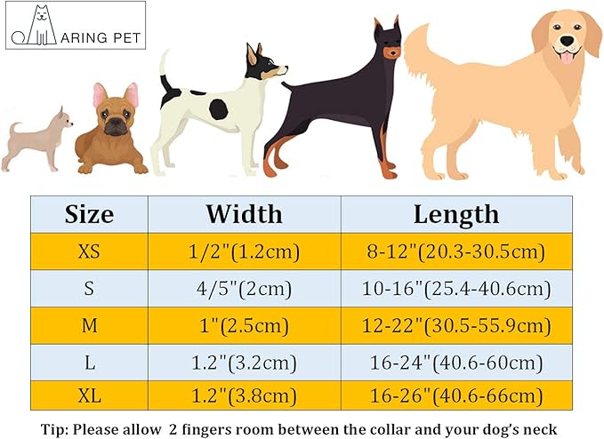 ARING PET Bowtie Dog Collar Adjustable Collars with Bow Tie for Dogs Small Medium Large