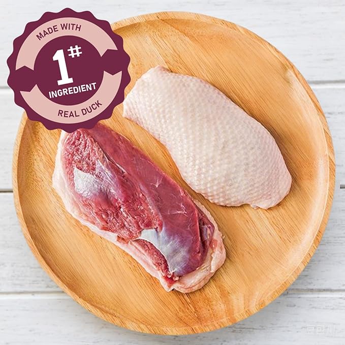 Dog Treats Duck Cheese Sausage for Dogs, Fresh Duck, 12.5oz/355g, 1% Taurine Addded, Rawhide Free, Training & Rewards Dog Snacks
