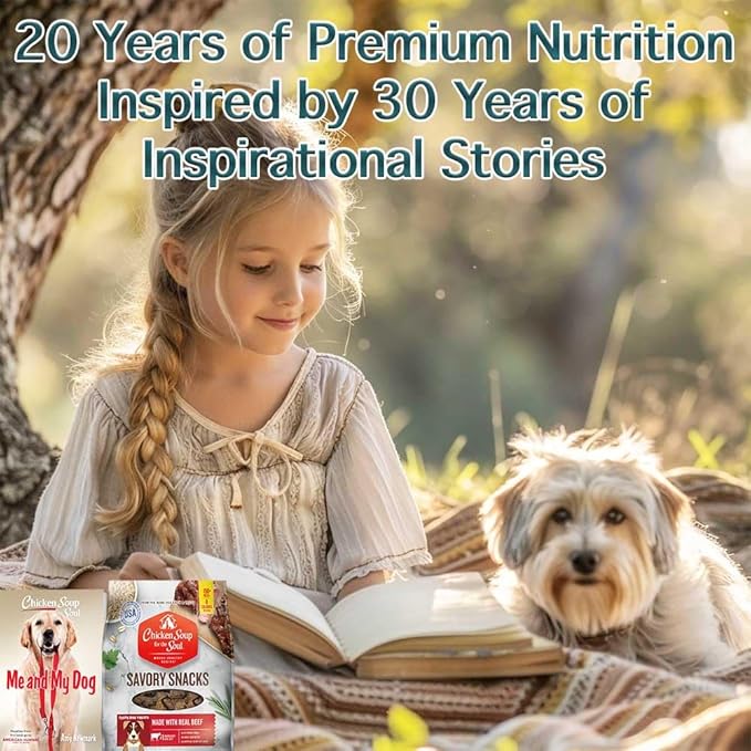 Chicken Soup for the Soul Pet Food Savory Snacks Dog Treats, Beef, 16 Ounce Bag