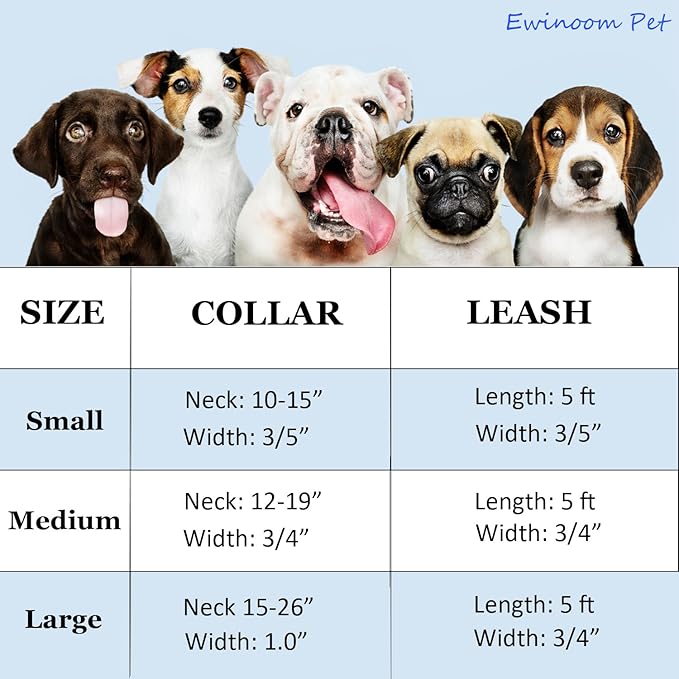 Soft Corduroy Dog Collar and Leash Set, Adjustable Cotton Dog Collars with Metal Buckle and Lead for Medium Dogs,Baby Pink