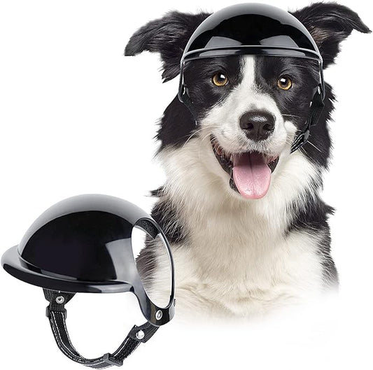 LESYPET Dog Helmet for Medium Dog, Dog Helmet with Ear Holes and Adjustable Strap Safety Helmets for Dogs for Outdoor Driving Riding, Medium