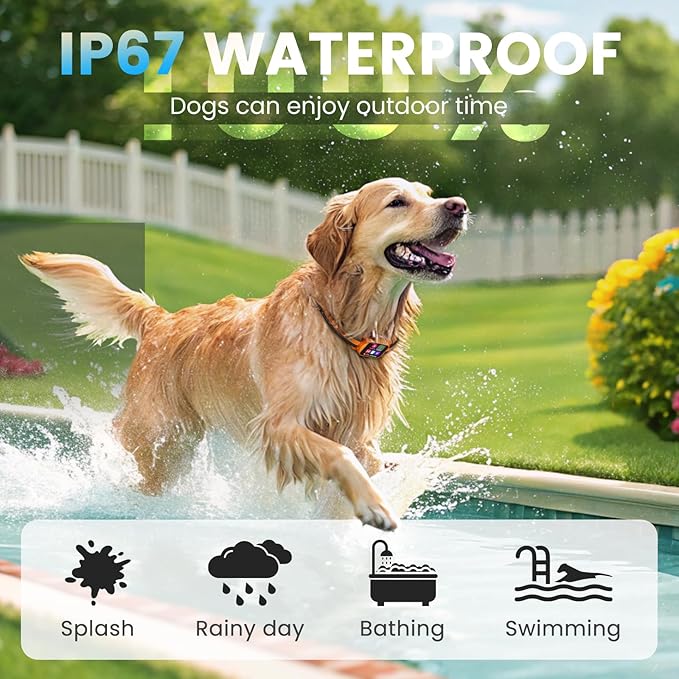 Dog Bark Collar - for Large Medium Small Dogs, Rechargeable Smart Bark Collar, Anti Barking Device for Large Dogs, Dog Training Collars with Beep Vibration and Shock & Adjustable A/B Sensitivity