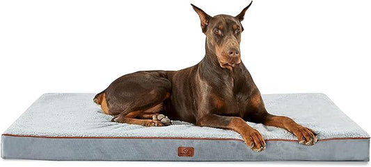 Bedsure XXL Dog Bed for Large Dogs - Orthopedic Waterproof Giant Pet Beds with Removable Washable Cover, Jumbo Egg Crate Foam Mat, Suitable for Pet Up to 150 lbs
