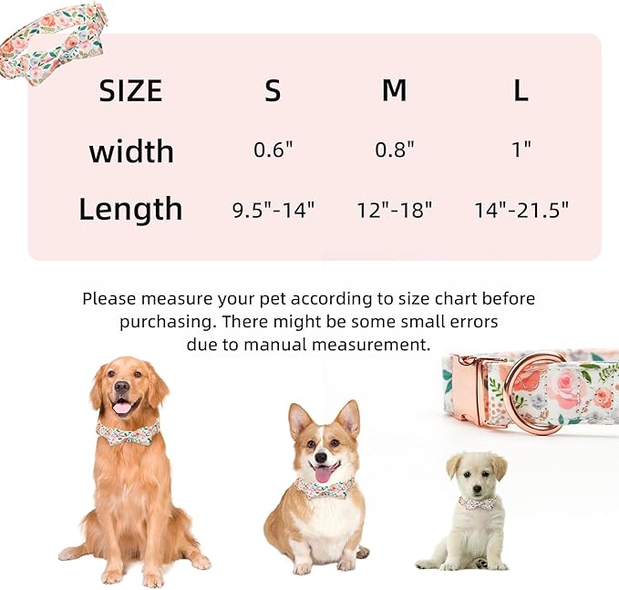 Adjustable Bow Tie Dog Collar Printed Cute Patterns Spring Summer Soft Pet Collars for Small Medium Large Dogs