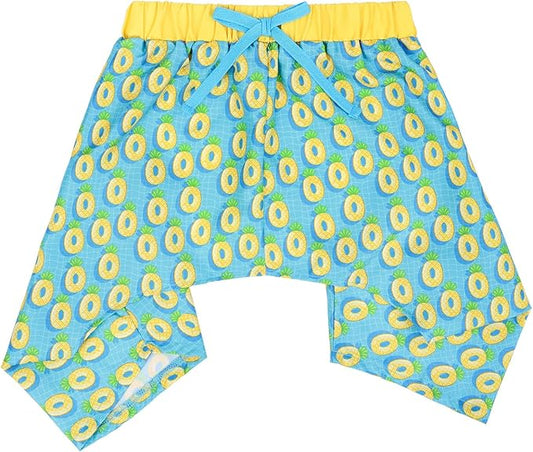 HDE Dog Swim Trunks Hawaiian Board Shorts Beach Pool Swimsuit for XS to XXL Dogs Pineapple Floats - M
