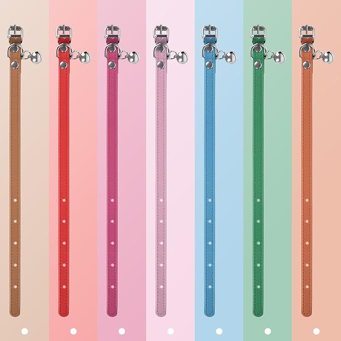 XXS Dog Collar for Teacup Adjustable Teacup Dog Collar for Small Medium Large Dogs 3/8 inch Width (Orange, XXS)