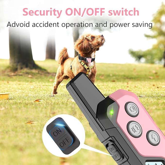 Shock Collar for Dogs, Dog Training Collar with Remote Control for 2 Dogs, 3 Training Modes with Beep, Vibration and Satic, Waterproof, Rechargeable E Collar for Large Medium Small