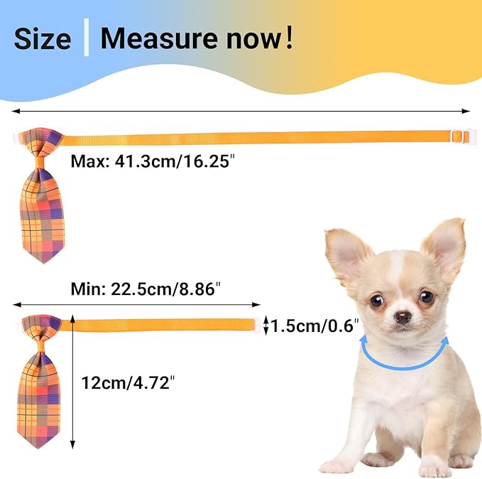 Segarty Small Dog Ties, 40 PCS Assorted Pattern Adjustable Pet Bow Ties for Small Dogs Bows Cats Grooming Bowties Puppy Neckties Festival Party Valentine Photography Holiday Costumes Birthday Gift