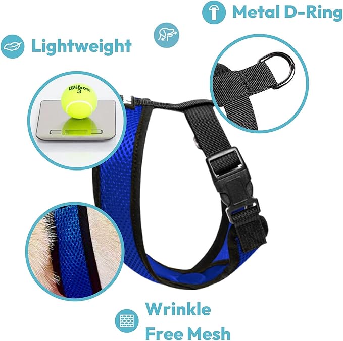 Gooby Comfort X Harness, Red, Small Chest (11.75-15.5")