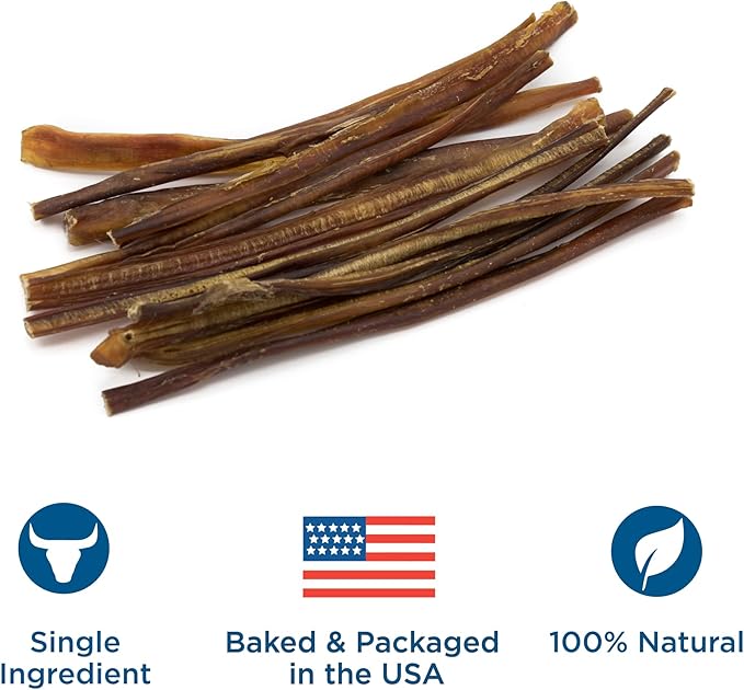 Best Bully Sticks 12 Inch Bully Sticks - 25 Count (Pack of 1) - All-Natural, Fully Digestible, 100% Grass-Fed, Grain and Rawhide Free