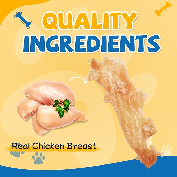 Chicken Jerky Dog Treat,Training Treats for Dogs w/Glucosamine Chondroitin, High Protein, Made with Real Chicken