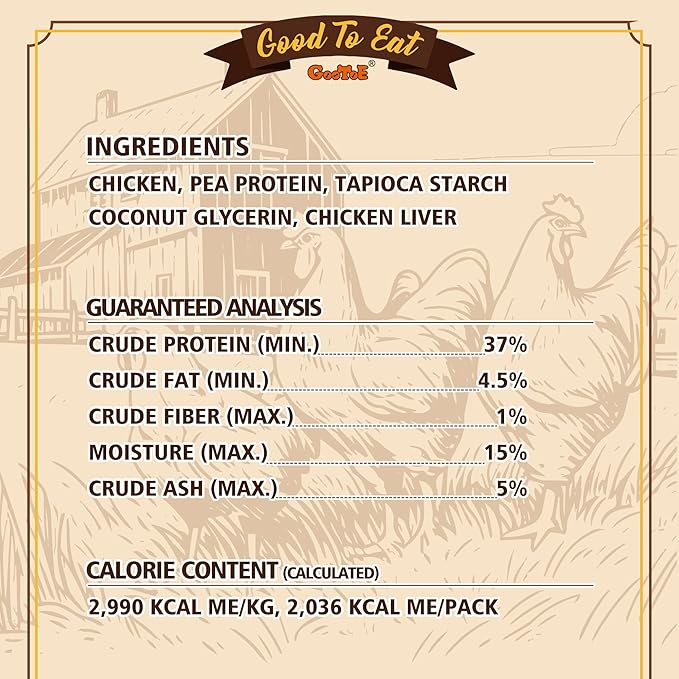 Gootoe Chicken Dog Treats – Chicken Sticks with Chicken Liver 1.5 lb – All Natural, Hypoallergenic & Grain-Free, Low Fat, Premium Training Chews, Healthy & Easily Digestible, Resealable Bag