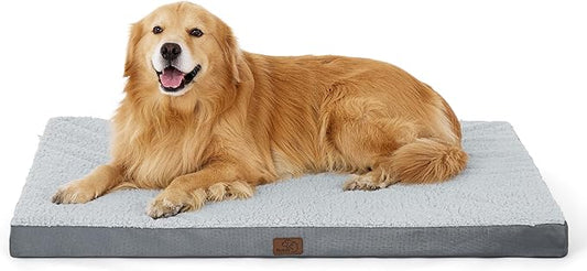 Bedsure XL Dog Bed Large Sized Dog -Orthopedic Waterproof Extra Large Pet Beds with Removable Washable Cover, Egg Crate Foam Mat, Suitable for Pet Up to 100 lbs