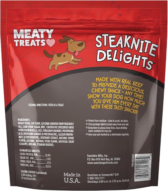 Meaty Treats Steaknight Delights Beef Flavor, 25-oz.