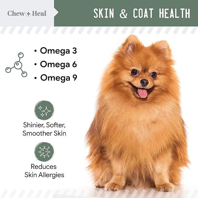 All in 1 Dog Vitamins and Supplements, 240 Soft Chew Multivitamins with Glucosamine, Probiotics, Omega Fish Oil -for Skin, Coat, Hip, Joint & Gut Health -Senior & Puppy (2 Packs of 120)