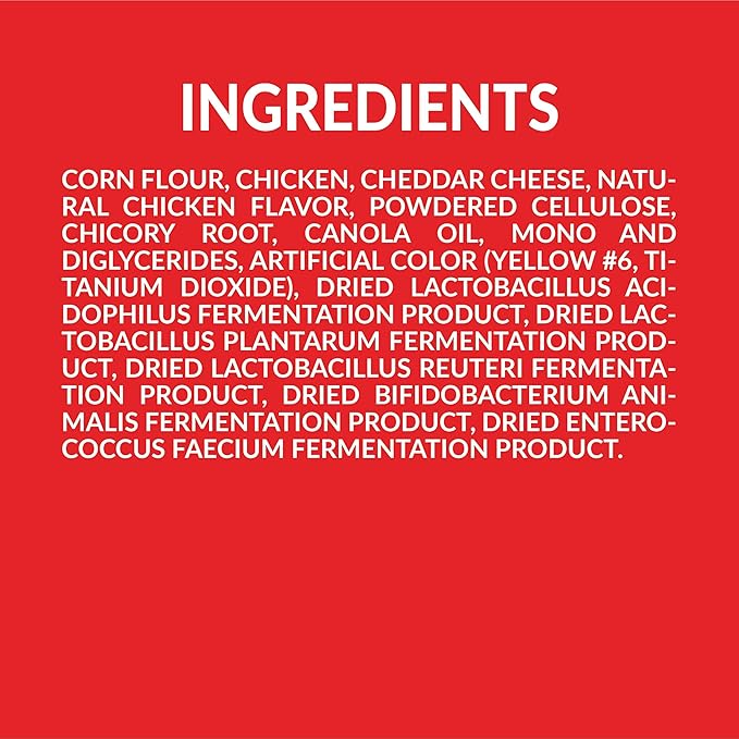 Pup Corn Plus - Puffed Dog Treats with Prebiotics and Probiotics - Chicken & Cheddar Cheese (16oz) - Made in USA