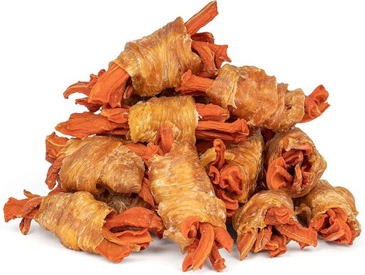 MON2SUN Rawhide Free Dog Treats, Chicken Wrapped Carrot Snacks, Healthy and Natural Chews for Small Dogs, 10.6oz (15 Count - Pack of 1)