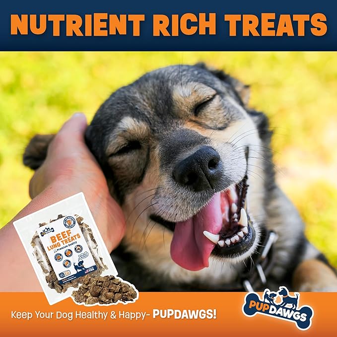 Dried Beef Lung Dog Treats Made in The USA | Healthy Dog Training Treats | Low Calorie | Natural Dehydrated Dog Treats | (2.5 lb Package)