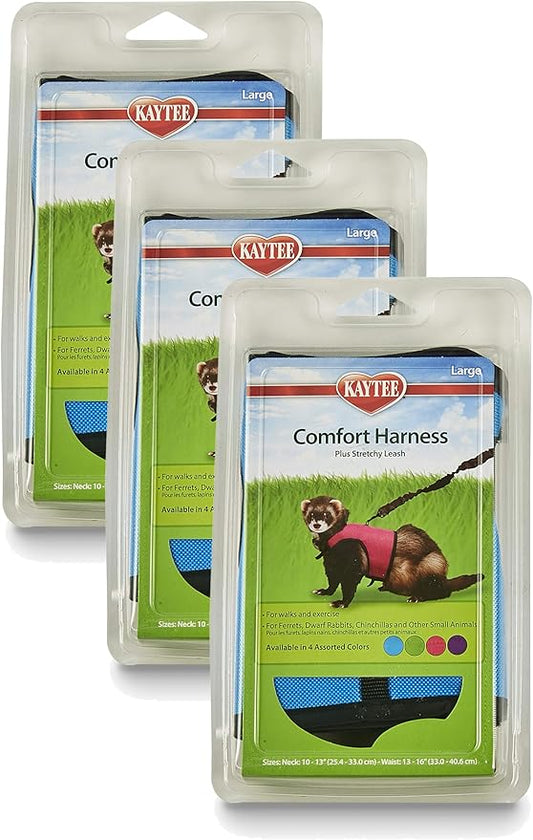 Kaytee Comfort Harness and Stretch Leash Large (Pack of 3)
