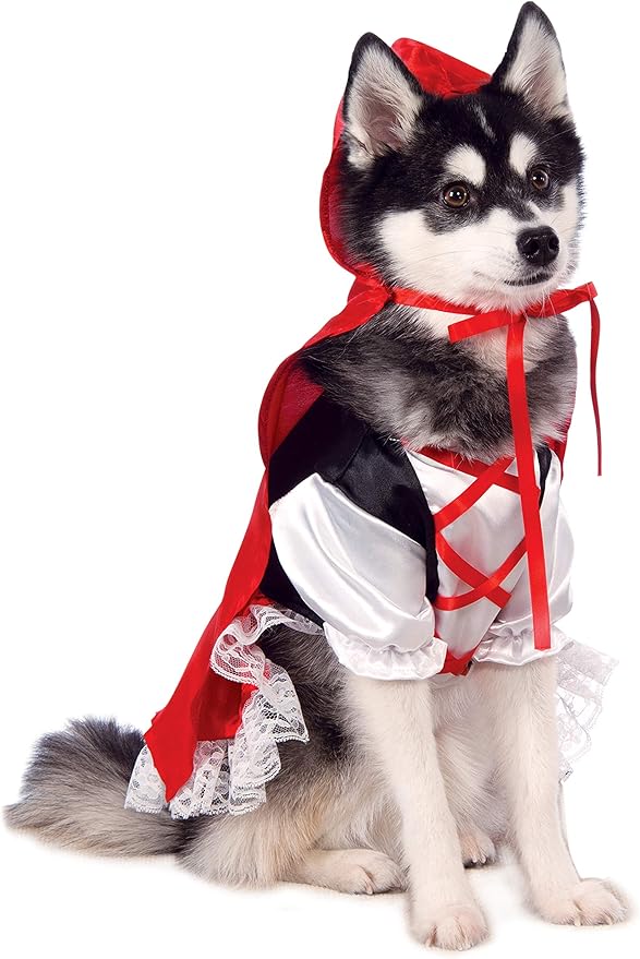 Rubies Red Riding Hood Costume for Dogs, Large for Themed Parties and Halloween