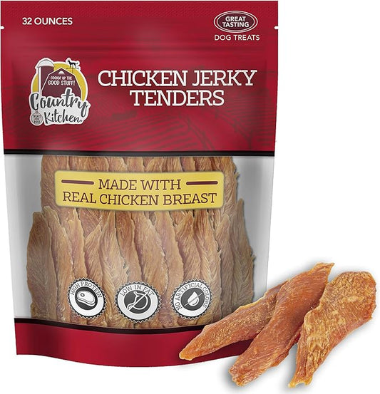 Chicken Jerky Tender Dog Treats, Made with Real Chicken, High Protein, Low Fat, No Artificial Colors, 32 oz