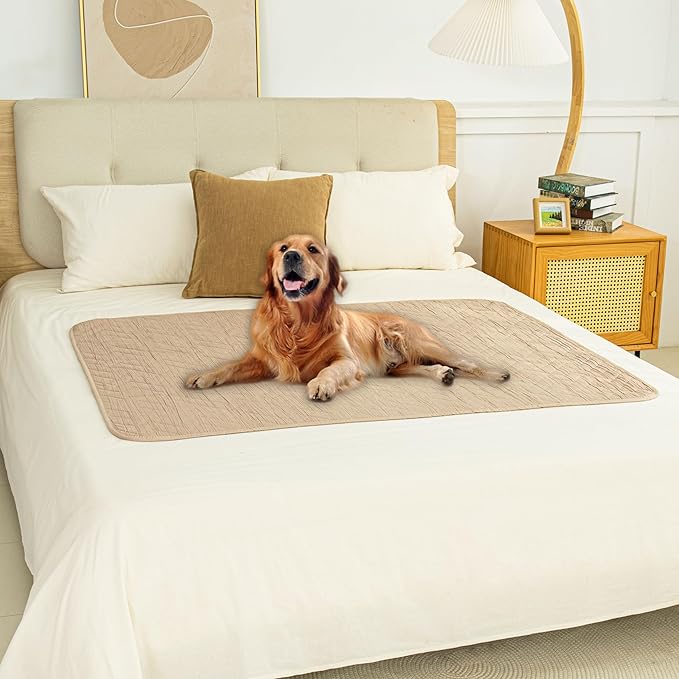 Ameritex 100% Waterproof Dog Bed Blankets Double Sided Dog Couch Cover Knurling Pattern pet Bed Cover Reversible Furniture Couch Sofa Car for Puppy Kids