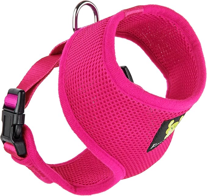 Classic Dog Harness Innovative Mesh No Pull No Choke Design Soft Double Padded Breathable Vest for Eco-Friendly Easy Control Walking for Large Puppies Full Size Breeds & Extra Large Dogs (XXL, Pink)