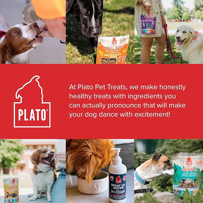 PLATO Original Real Strips Organic Chicken 3oz, Natural (850002221527)