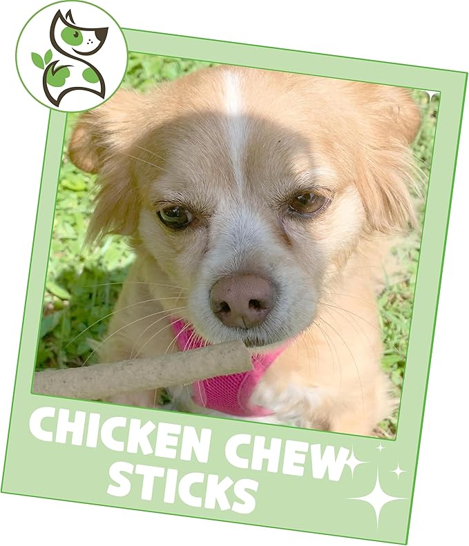 Nature Gnaws Chicken Chew Sticks for Dogs 1LB - Premium Natural Dog Treats - Limited Ingredient Long Lasting Rawhide Free Dental Chews
