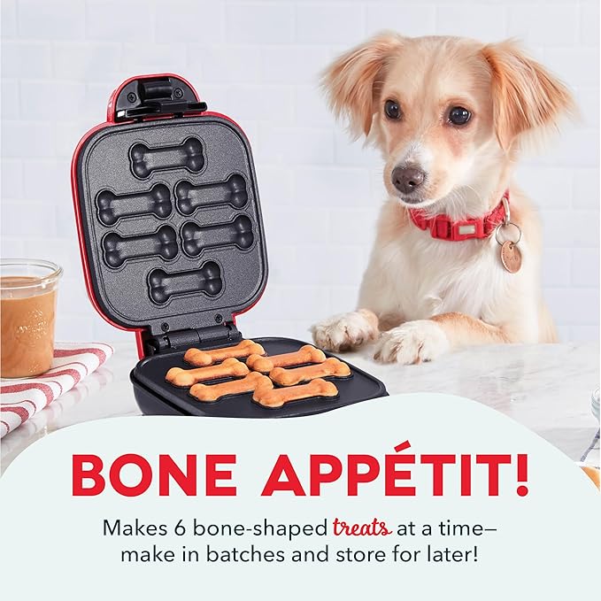 DASH Mini Dog Treat Maker, Small, Red