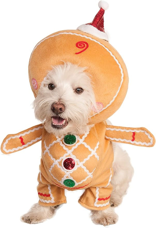 Rubie's Walking Gingerbread Man Pet Costume, Medium