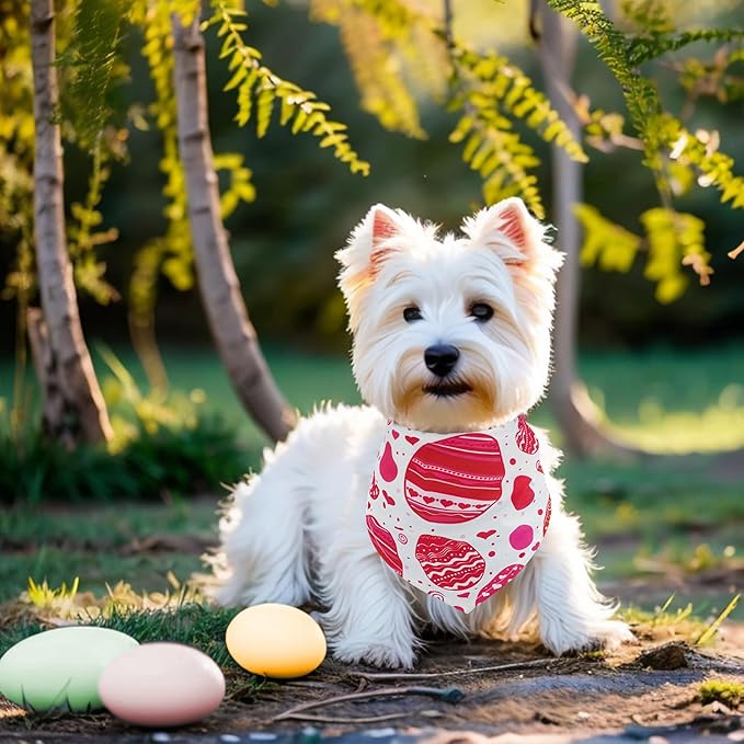 30 Pcs St.Patricks Day Easter Dog Bandanas Bulk 18 Inch Dog Bandanas for Small Dogs Breed Adjustable Puppy Cats Polyester Scarves Party Grooming S