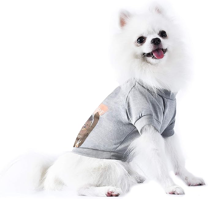 Star Wars for Pets Come to The Fluffy Side Chewbacca Dog Tee | Dog Shirt for Large Dogs | Size X-Large | Soft, Cute, and Comfortable Dog Clothing and Apparel, Cute Dog Clothes