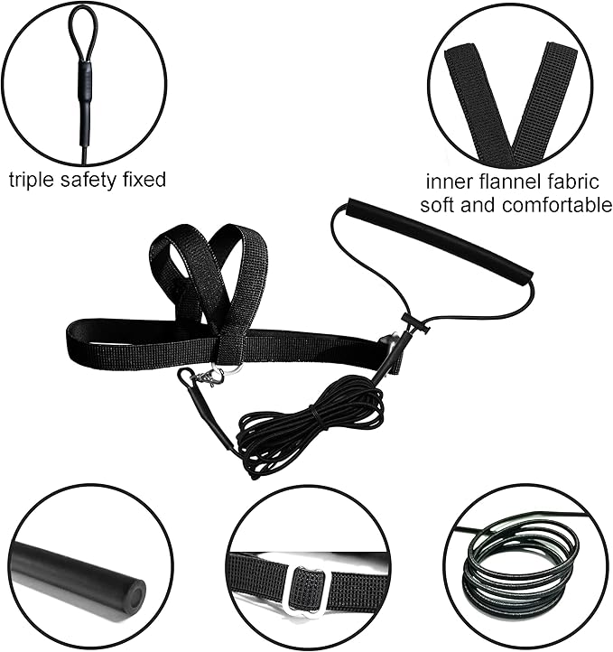 Adjustable Bird Harness with 80 Inch Leash, Outdoor Flying Kit Training Rope for Bird Parrots Cockatiel S Size Weight 70-120 Grams, 2 Pieces