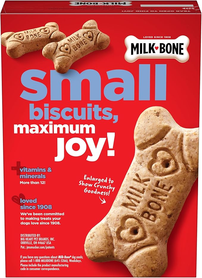 Milk-Bone Original Dog Treats Biscuits for Small Dogs, 24 Ounces (Pack of 12)