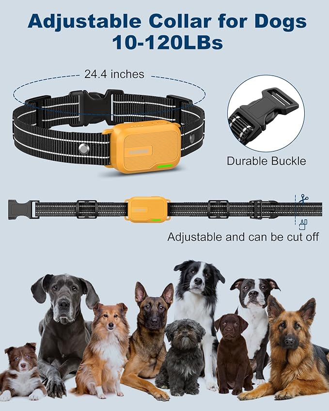 Jugbow Dog Shock Collar - 4200FT Dog Training Collar with Remote IPX7 Waterproof Electric Collar with 4 Training Modes, Security Lock, Rechargeable e-Collar for All Breeds, Sizes Yellow