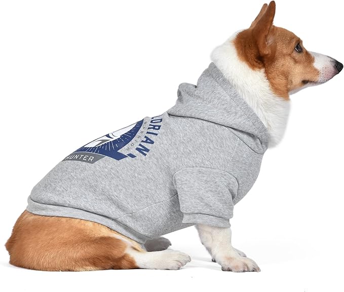 STAR WARS for Pets The Mandalorian Hoodie for Dogs with Leash Attachment Hole, Extra Large| STAR WARS Apparel for Dogs | Cozy Hooded Sweatshirt for Dogs, Gifts for STAR WARS Fans Grey