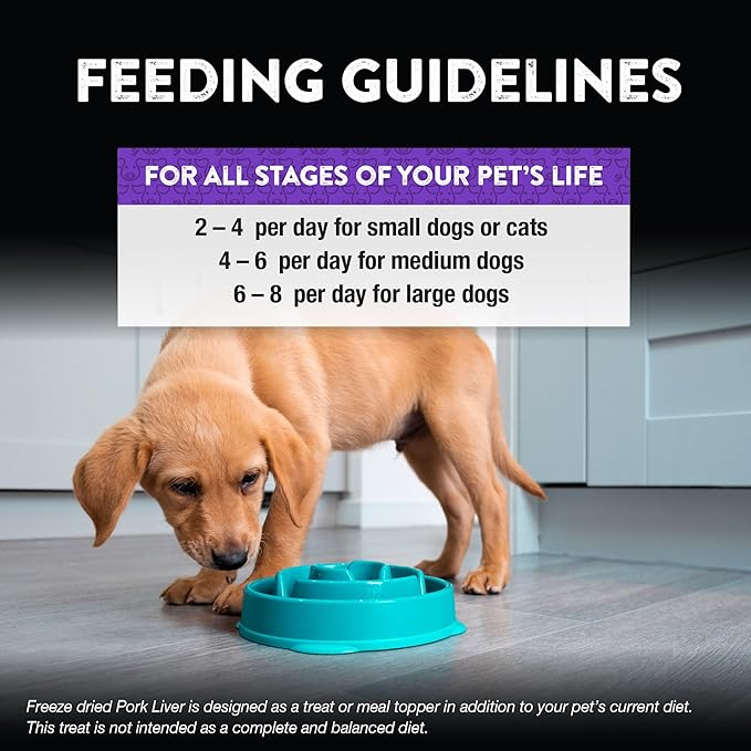 Northwest Naturals Raw Rewards Freeze-Dried Pork Liver Treats for Dogs and Cats - Bite-Sized Pieces - Healthy, 1 Ingredient, Human Grade Pet Food, All Natural - 3 Oz (Pack of 3)