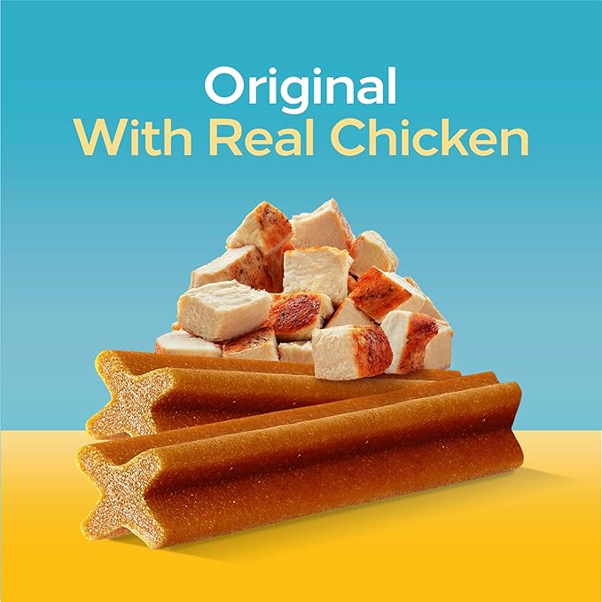 Pedigree Dentastix Dental Care Treats Toy & Small Breed, Original With Real Chicken, 24 Treats (Pack of 7)