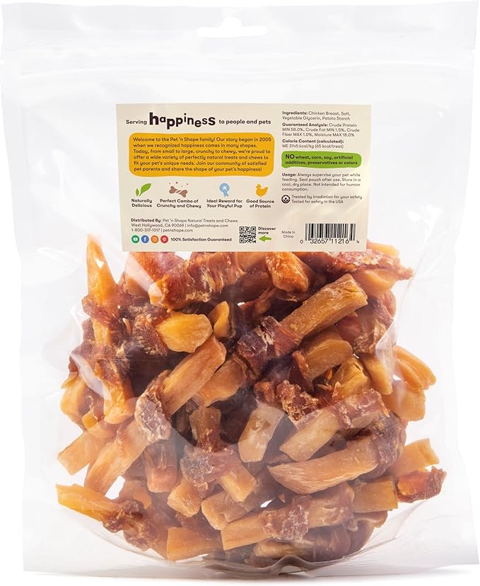 Pet 'n Shape Sweet Potato Chews Jerky Dog Treats - 1 Pound (Pack of 2)