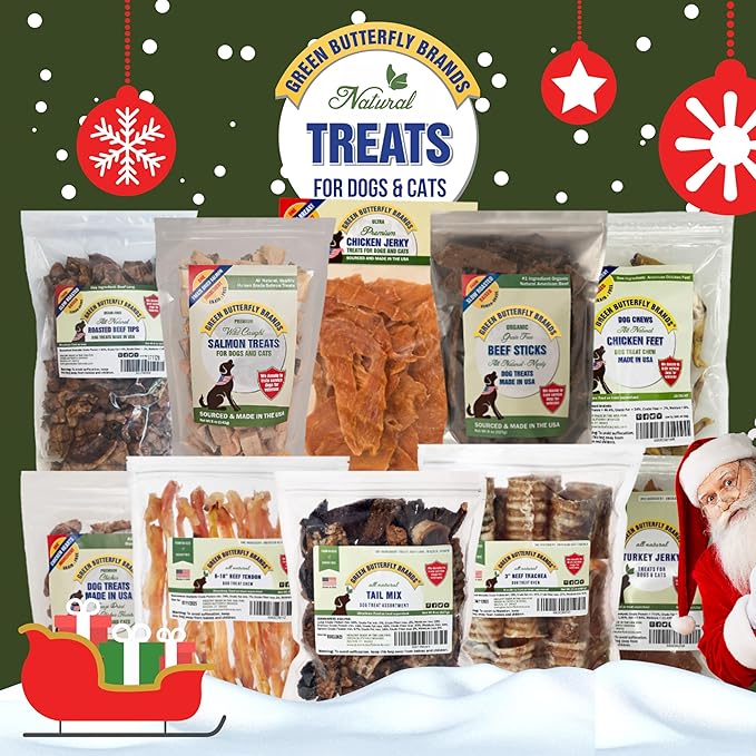 Beef Tendons for Dogs Made in USA. 6-10 Inch Grass Fed Farm-Raised American Beef Dog Treats. All Natural Dog Dental Chews. Grain Free Odor-Free Beef Dog Chews 5 Count