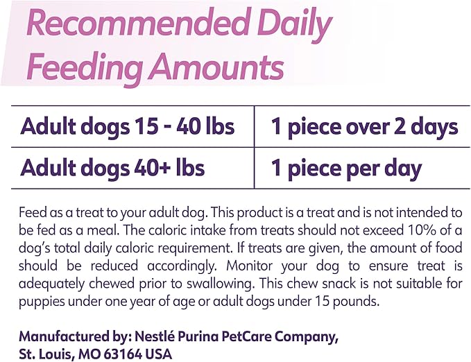 Dentalife Plus Digestive Support Dog Treats for Large Dogs 40 lbs. and up, Cleans Teeth, Freshens Breath, & Supports Healthy Gut, Chicken & Pumpkin Flavor, 22.6 oz., 19 Chews