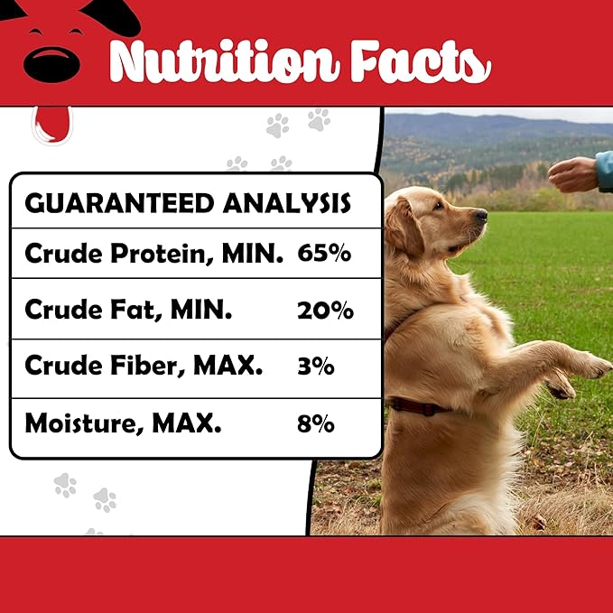 Freeze Dried Chicken Hearts for Dogs - Limited Ingredient Preservative Free High Protein Dog Treats - Raw Single Ingredient Treats for Pets - 3.75oz Bag